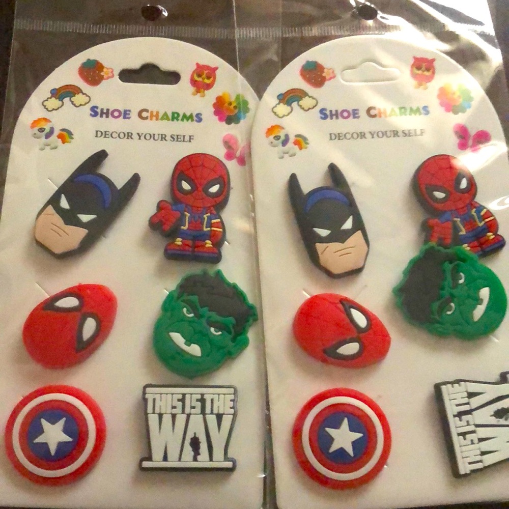 Heroes shoe charms